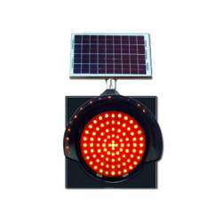 Ledli Güneş Enerjili İkaz Lambası Q300mm Ledli Güneş Enerjili İkaz Lambası Q300mm